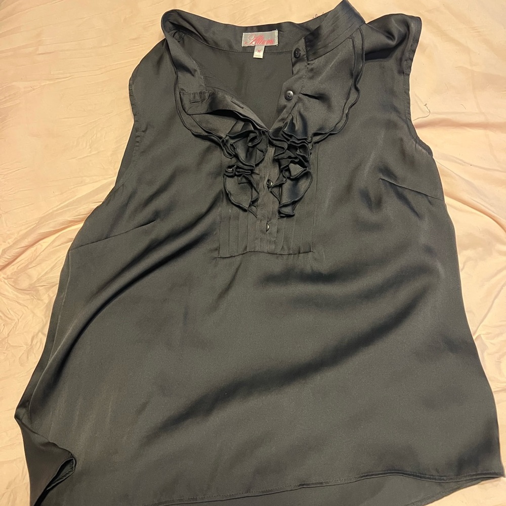 Ruffle collar blouse